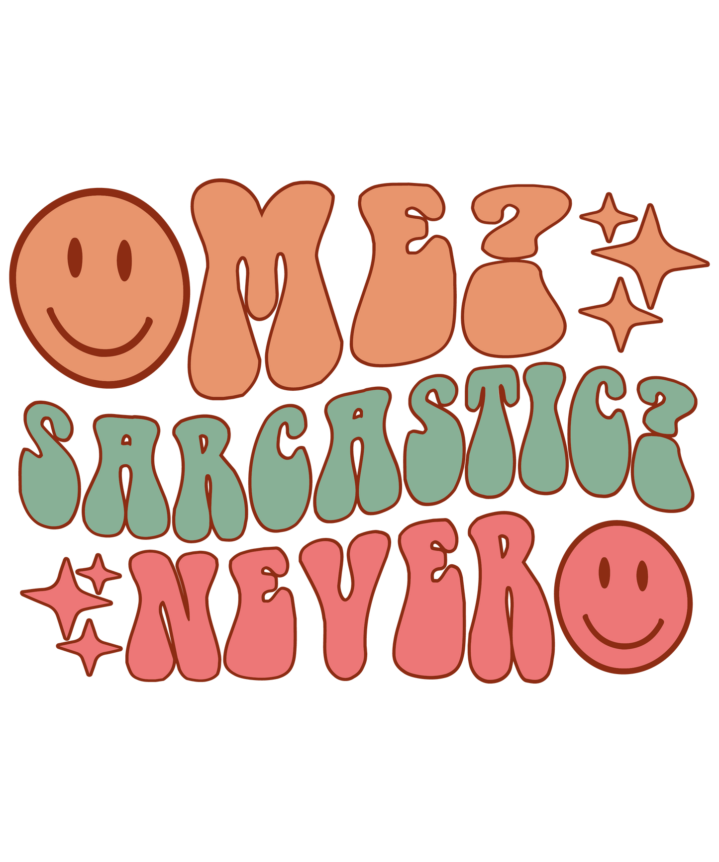 Retro Style Funny Sarcastic Stickers Set 4 - Print My Stickers