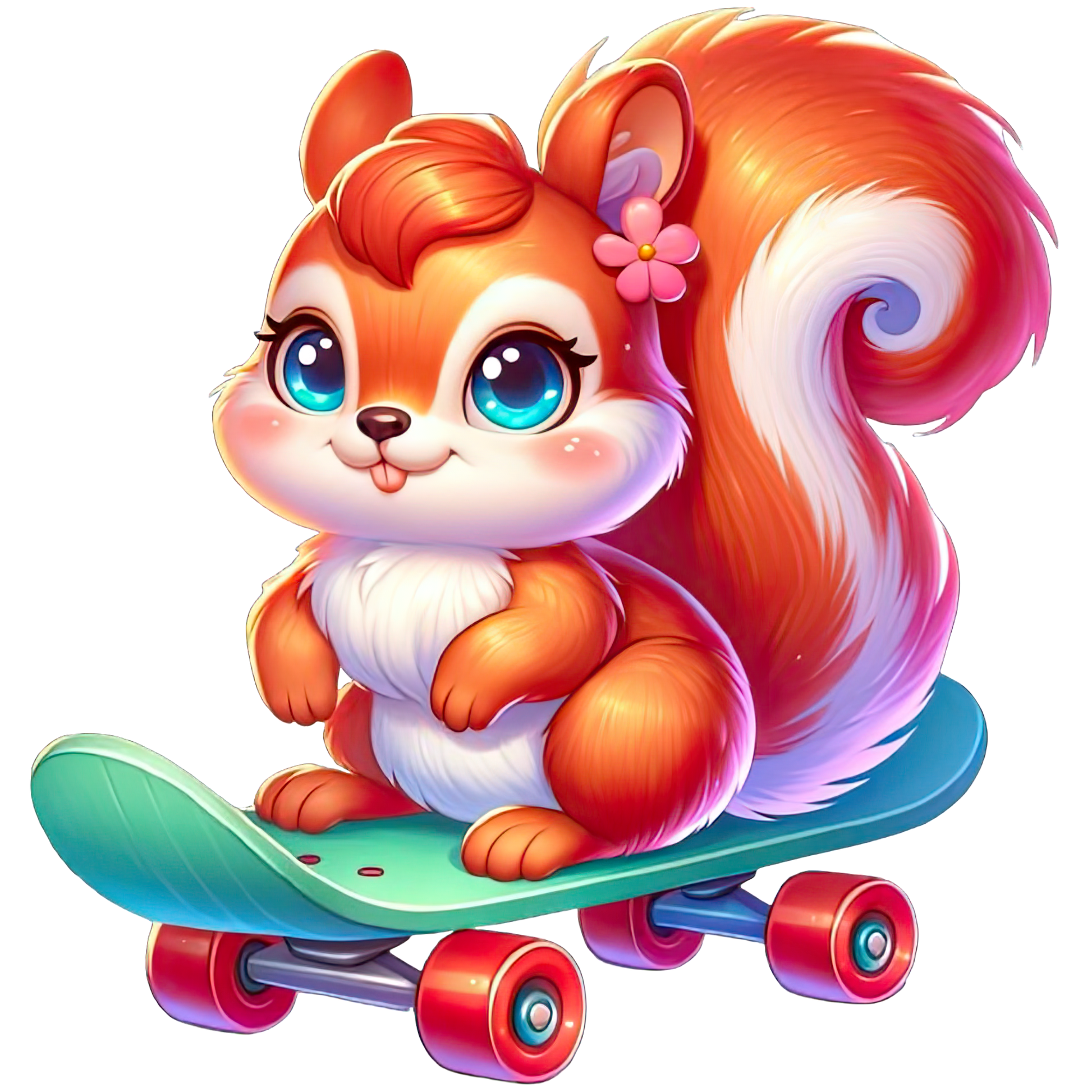 Cute Animals on Skateboard Stickers - Print My Stickers