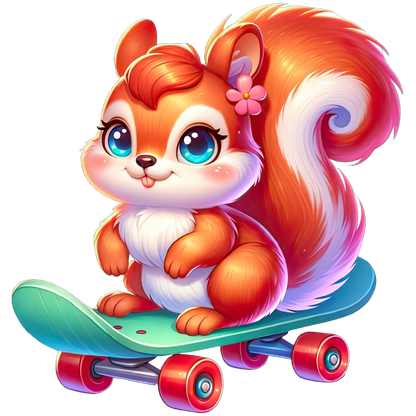 Cute Animals on Skateboard Stickers - Print My Stickers