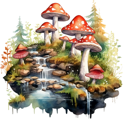 Magic Mushroom Stickers - Set 2 - Print My Stickers