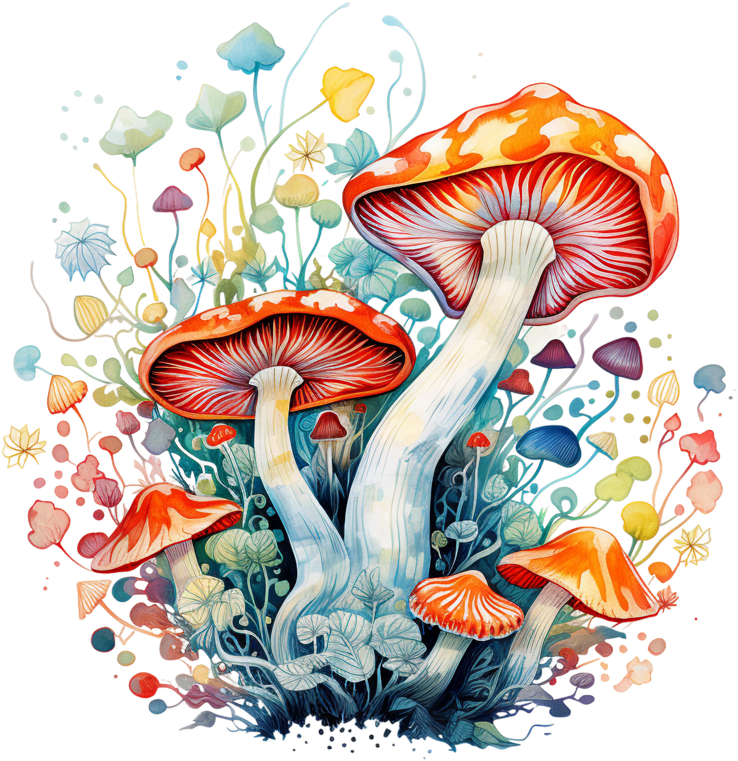 Magic Mushroom Stickers - Set 2 - Print My Stickers