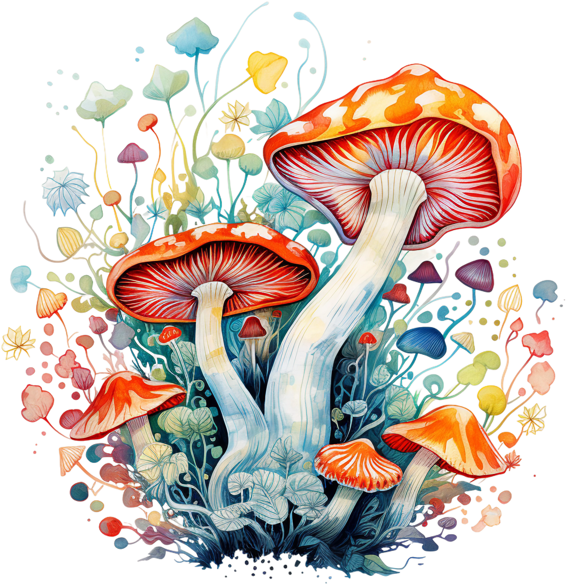 Magic Mushroom Stickers - Set 2 - Print My Stickers