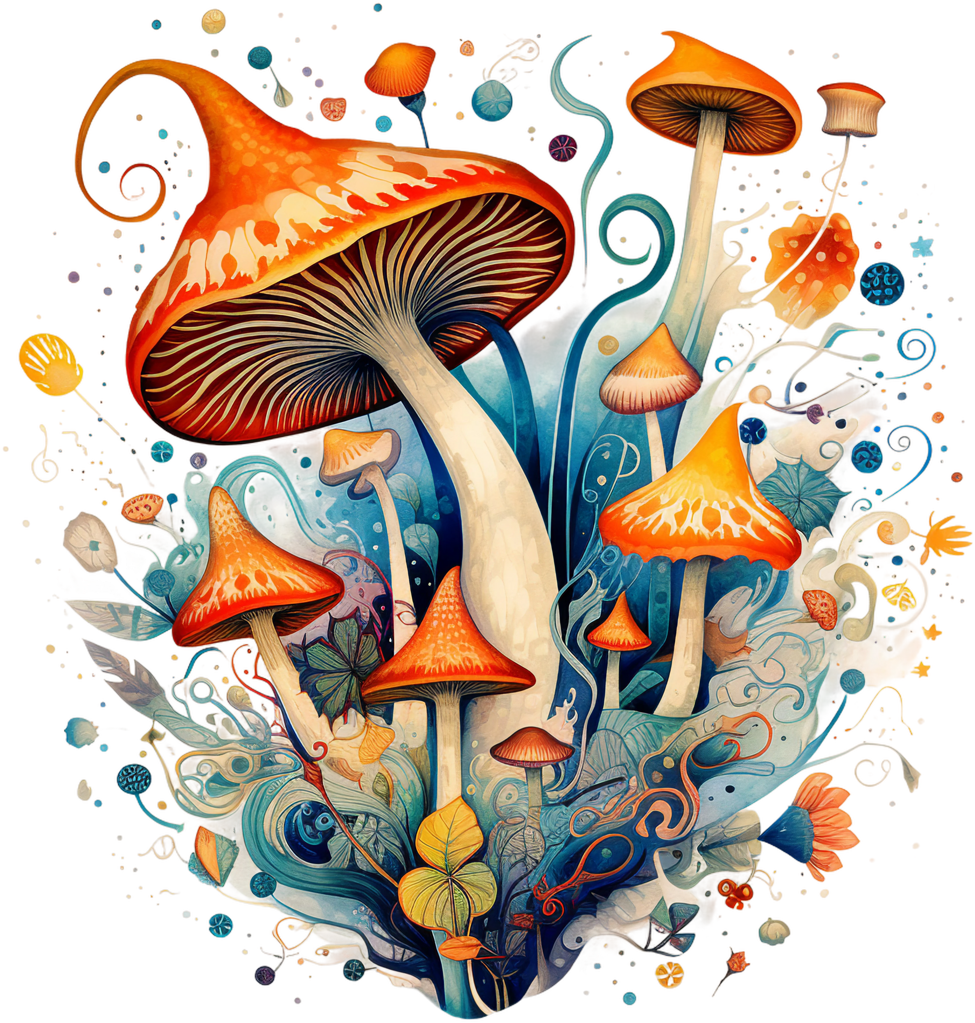 Magic Mushroom Stickers - Set 2 - Print My Stickers