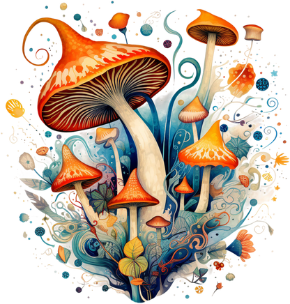 Magic Mushroom Stickers - Set 2 - Print My Stickers