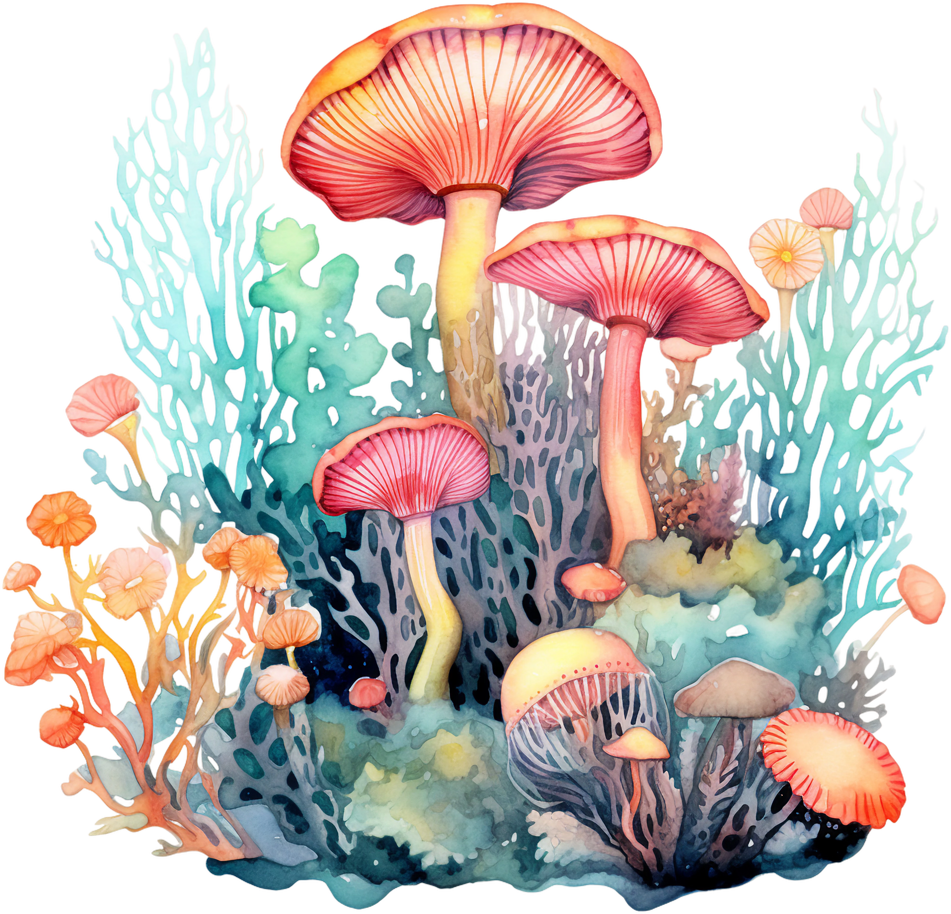 Magic Mushroom Stickers - Set 2 - Print My Stickers